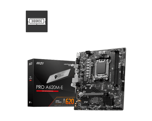 เมนบอร์ด MSI PRO A620M-E DDR5 AM5 Micro ATX - SpeedCom