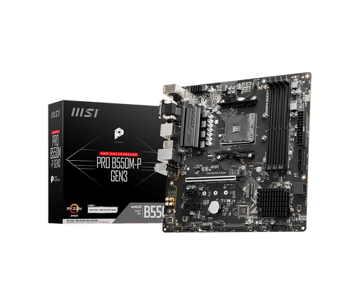 เมนบอร์ด MSI PRO B550M-P GEN3 DDR4 AM4 Micro ATX - SpeedCom