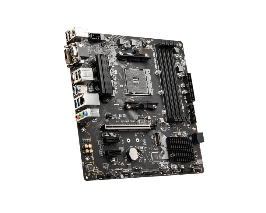 เมนบอร์ด MSI PRO B550M-P GEN3 DDR4 AM4 Micro ATX - SpeedCom