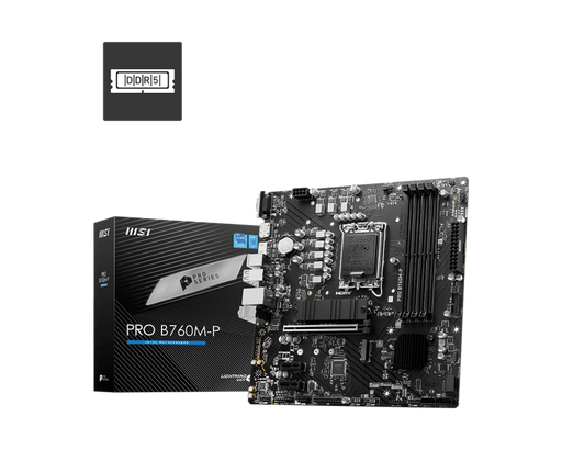 เมนบอร์ด MSI PRO B760M-P DDR5 LGA1700 Micro ATX - SpeedCom