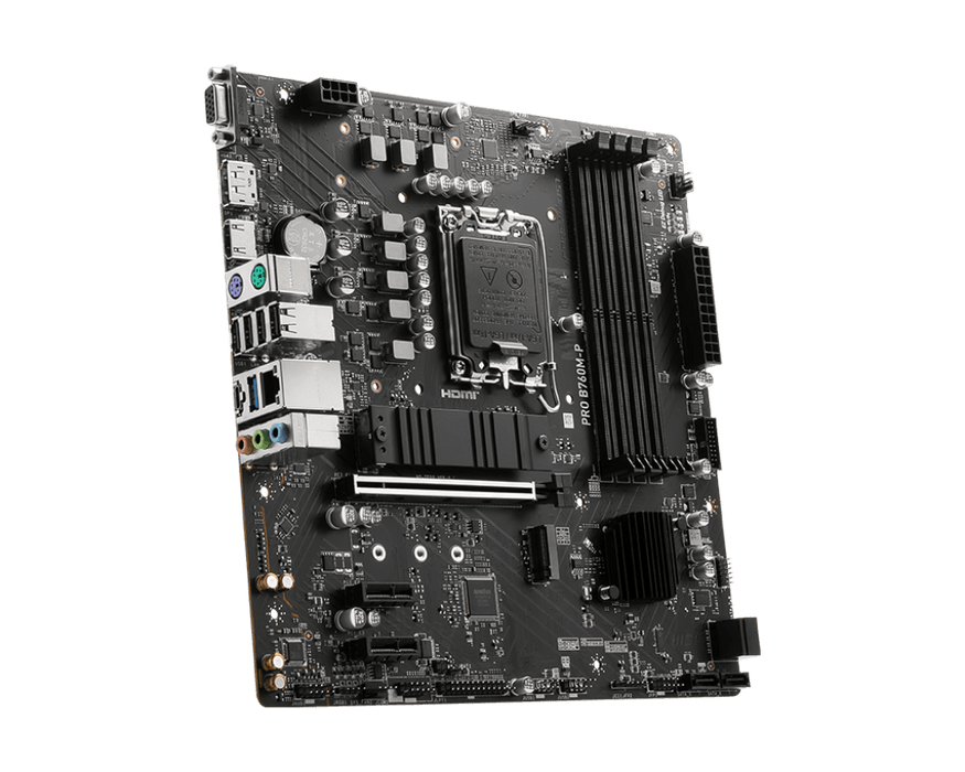 เมนบอร์ด MSI PRO B760M-P DDR5 LGA1700 Micro ATX - SpeedCom