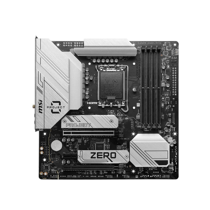 เมนบอร์ด MSI PRO B760M PROJECT ZERO WIFI DDR5 LGA1700 Micro ATX - SpeedCom