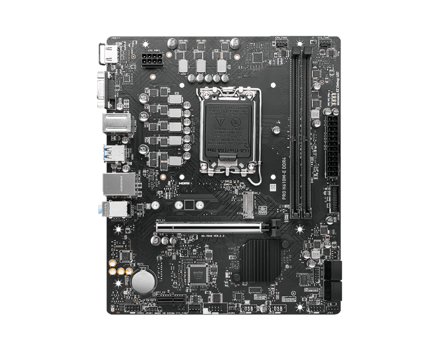 เมนบอร์ด MSI PRO H610M-E DDR4 LGA1700 Micro ATX - SpeedCom