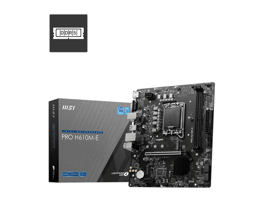 เมนบอร์ด MSI PRO H610M - E DDR5 LGA1700 MICRO - ATX - SpeedCom