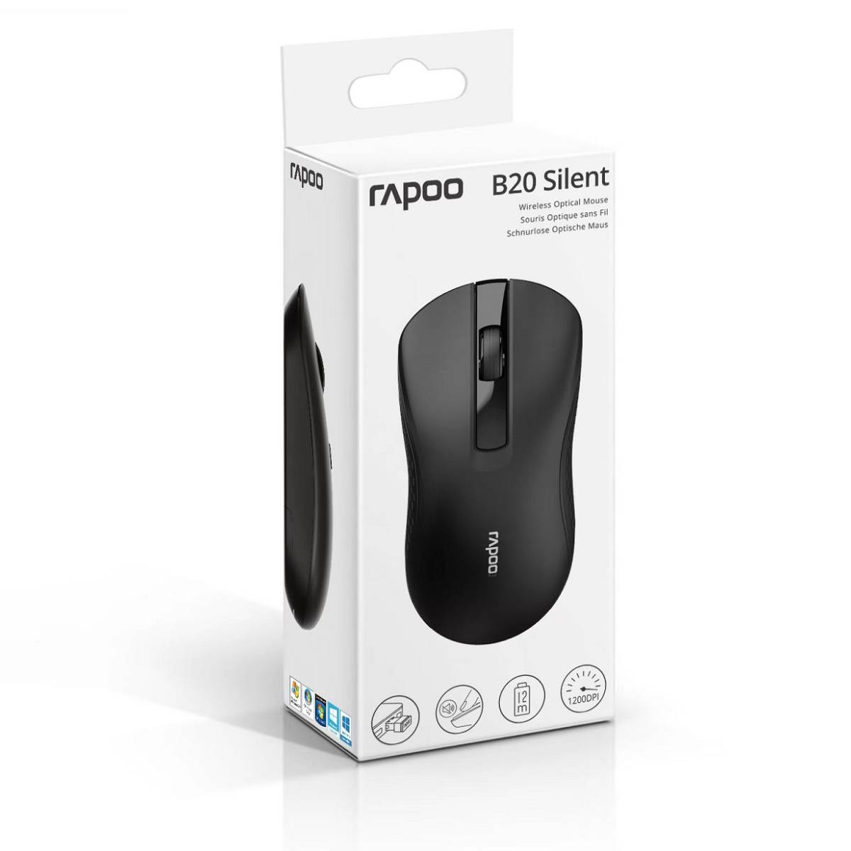 เมาส์ไร้สาย Rapoo B20 WIRELESS MOUSE - SpeedCom