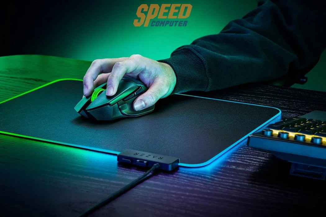 เมาส์ไร้สาย Razer Gaming Basilisk V3 X Hyperspeed สีดำ - SpeedCom