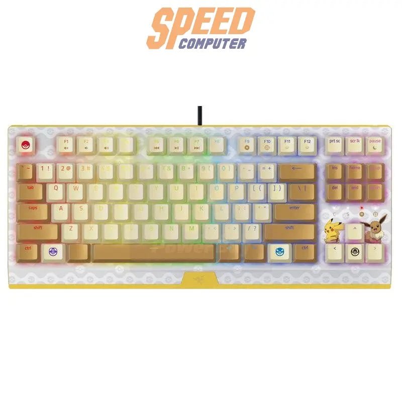 คีย์บอร์ด Razer Gaming Blackwidow V3 Tenkeyless Pokemon Edition - SpeedCom