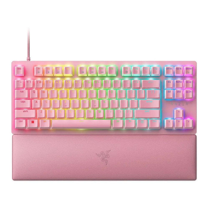 คีย์บอร์ด Razer Keyboard Huntsman V2 Tenkeyless สีชมพู - SpeedCom