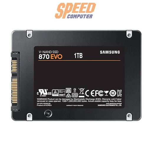 เอสเอสดี Samsung 870 EVO 1TB SATA 2.5 MZ - 77E1T0BW - SpeedCom