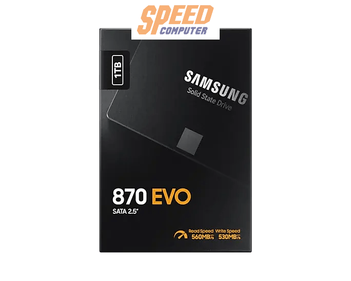 เอสเอสดี Samsung 870 EVO 1TB SATA 2.5 MZ - 77E1T0BW - SpeedCom