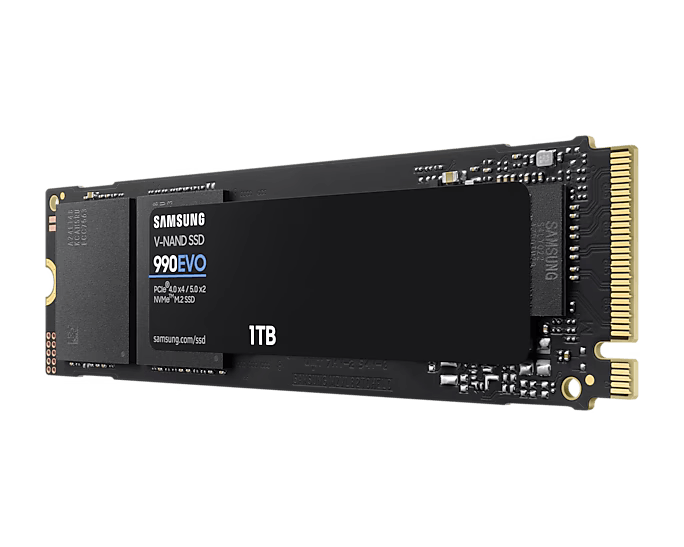 เอสเอสดี SAMSUNG 990 EVO 1TB PCIe 4x4/NVMe M.2 2280 MZ-V9E1T0BW - SpeedCom