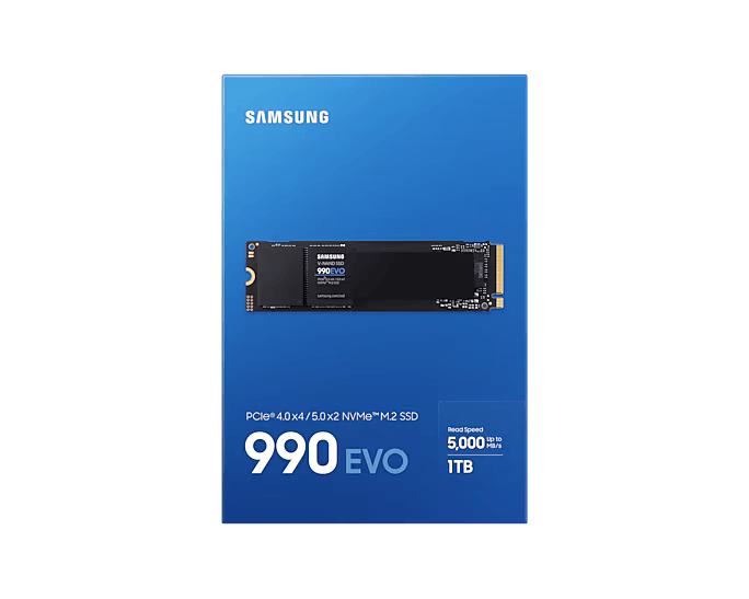 เอสเอสดี SAMSUNG 990 EVO 1TB PCIe 4x4/NVMe M.2 2280 MZ-V9E1T0BW - SpeedCom