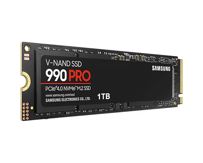 เอสเอสดี SAMSUNG 990 PRO 1TB PCIe 4x4/NVMe M.2 2280 MZ-V9P1T0BW - SpeedCom