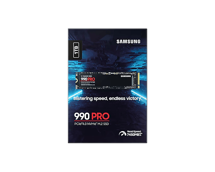 เอสเอสดี SAMSUNG 990 PRO 1TB PCIe 4x4/NVMe M.2 2280 MZ-V9P1T0BW - SpeedCom