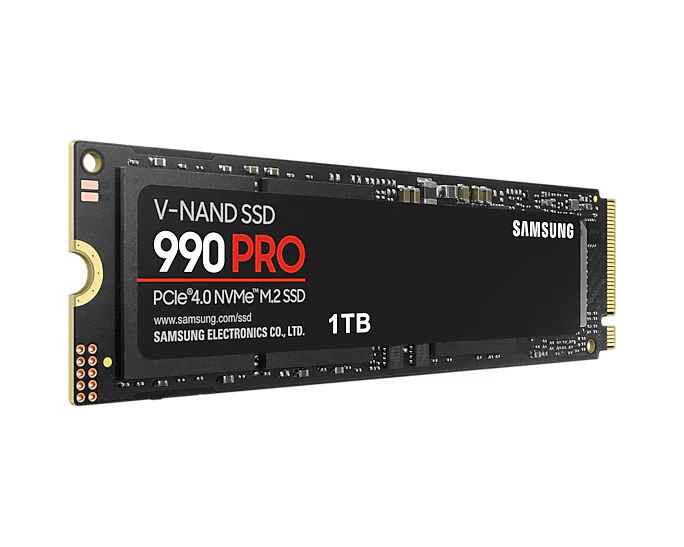 เอสเอสดี SAMSUNG 990 PRO 1TB PCIe 4x4/NVMe M.2 2280 MZ - V9P1T0BW - SpeedCom