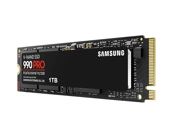 เอสเอสดี SAMSUNG 990 PRO 1TB PCIe 4x4/NVMe M.2 2280 MZ - V9P1T0BW - SpeedCom