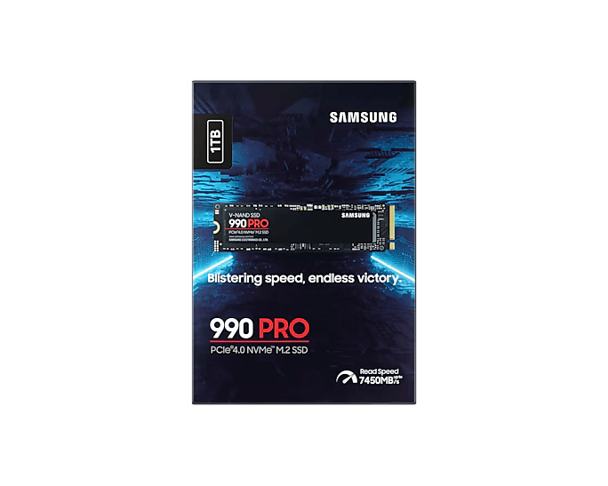 เอสเอสดี SAMSUNG 990 PRO 1TB PCIe 4x4/NVMe M.2 2280 MZ - V9P1T0BW - SpeedCom