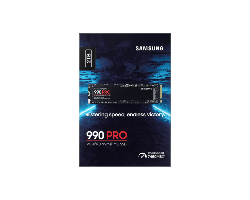 เอสเอสดี SAMSUNG 990 PRO 2TB PCIe 4x4/NVMe M.2 2280 MZ - V9P2T0BW - SpeedCom