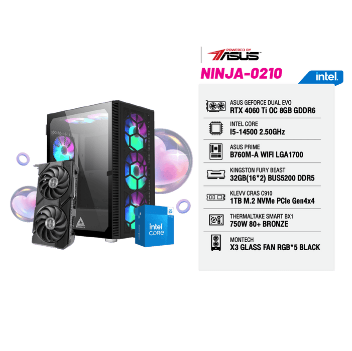 คอมประกอบ Set NINJA - 0210 Powered by ASUS - SpeedCom