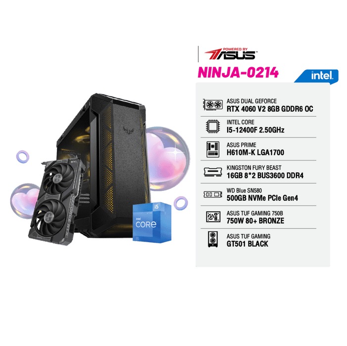 คอมประกอบ Set NINJA - 0214 Powered by ASUS - SpeedCom