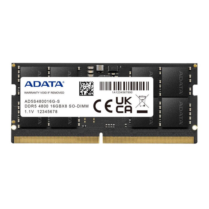 Notebook RAM Memory ADATA 16GB DDR5 BUS 4800 AD5S480016G-S