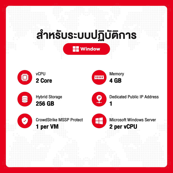 บริการ SIS Cloud Server Small Pacakge สำหรับ 1 ปี - SpeedCom