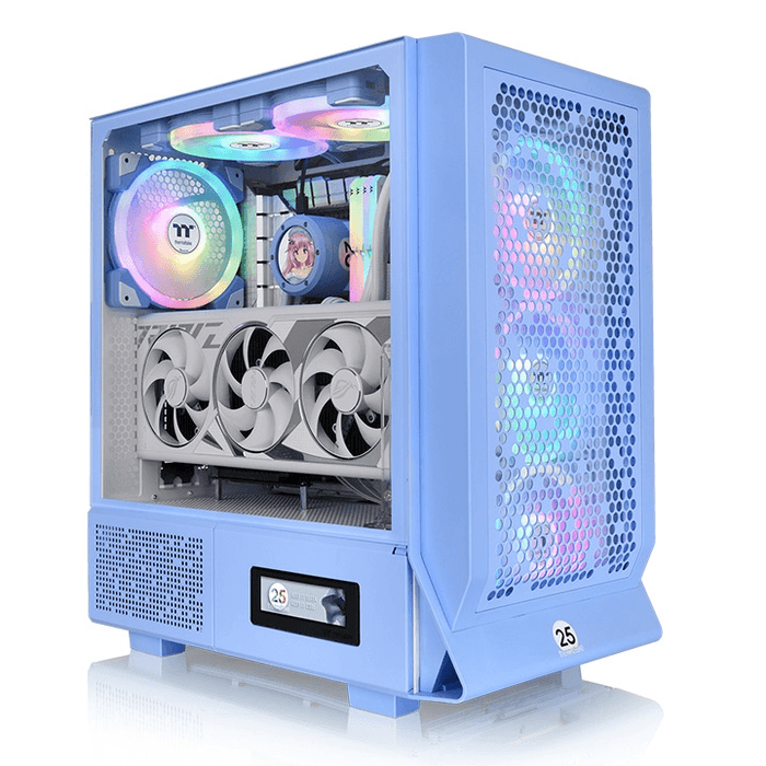 เคส THERMALTAKE Ceres 330 TG ARGB Mid Tower Chassis Hydrangea Blue - SpeedCom