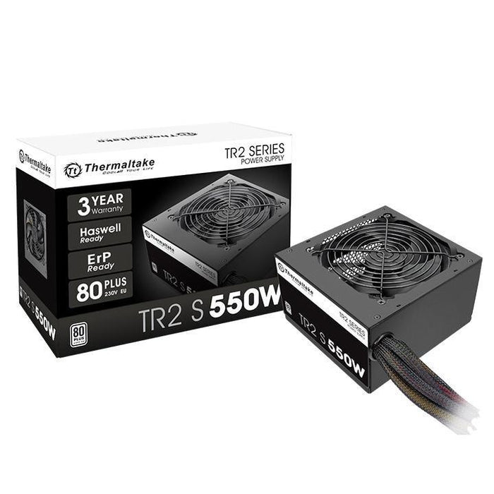 อุปกรณ์จ่ายไฟ THERMALTAKE TR2 S 550W 80 PLUS WHITE ATX PS-TRS-0550NNSAWE-2 สีดำ - SpeedCom