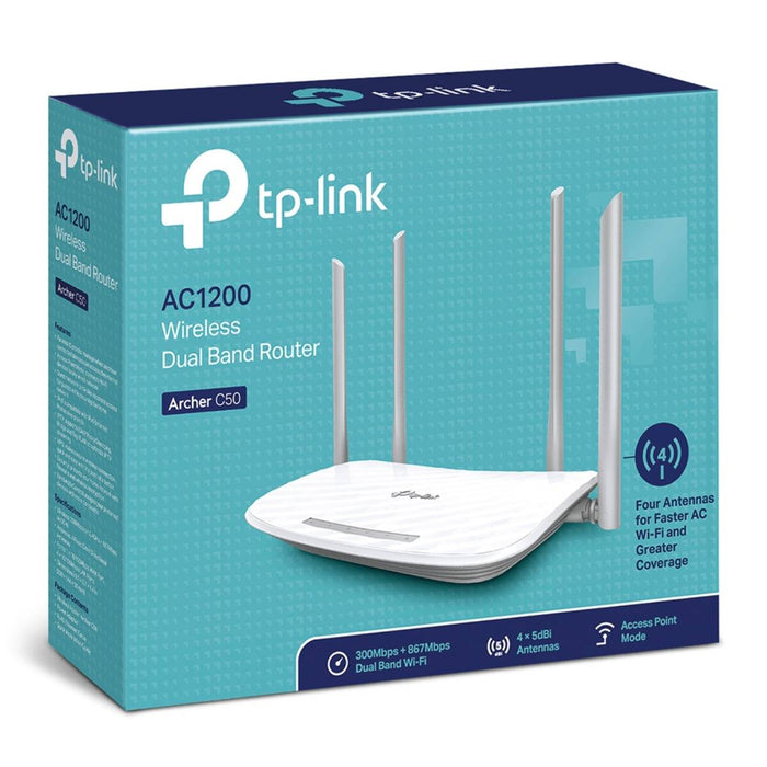 เราเตอร์ TP - Link ARCHER - C50 - V6 สีขาว - SpeedCom