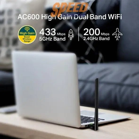 อุปกรณ์รับสัญญาณไวไฟ TP - Link ARCHER T2U PLUS - SpeedCom