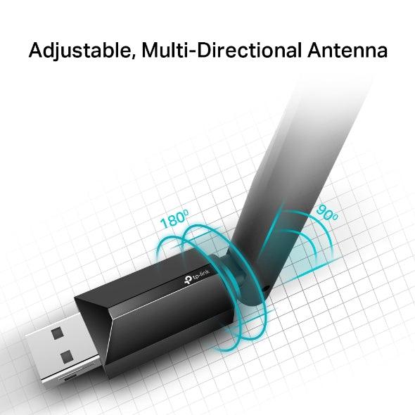 อุปกรณ์รับสัญญาณไวไฟ TP-Link ARCHER T2U PLUS - SpeedCom