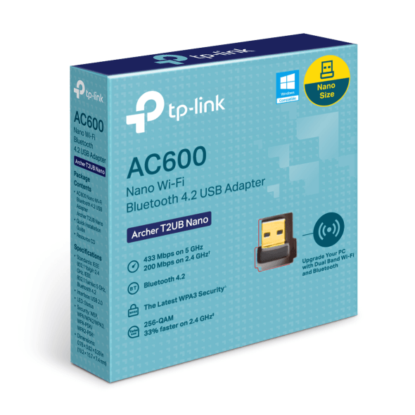 อุปกรณ์รับสัญญาณไวไฟ TP-Link ARCHER T2UB NANO - SpeedCom