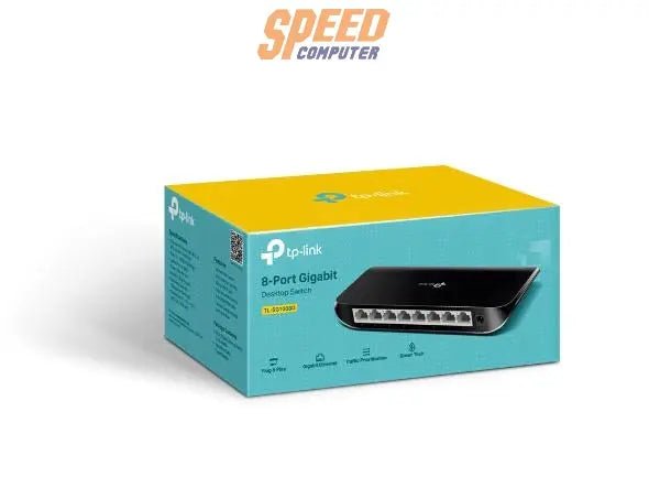 สวิตช์ฮับ TP - Link TL - SG1008D สีดำ - SpeedCom