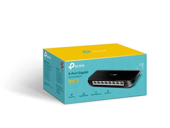 สวิตช์ฮับ TP-Link TL-SG1008D สีดำ - SpeedCom