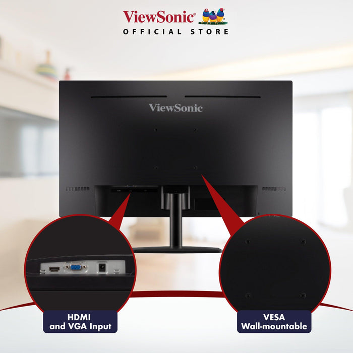 จอมอนิเตอร์ ViewSonic VA2732-H 27.0" IPS FHD 100Hz สีดำ - SpeedCom