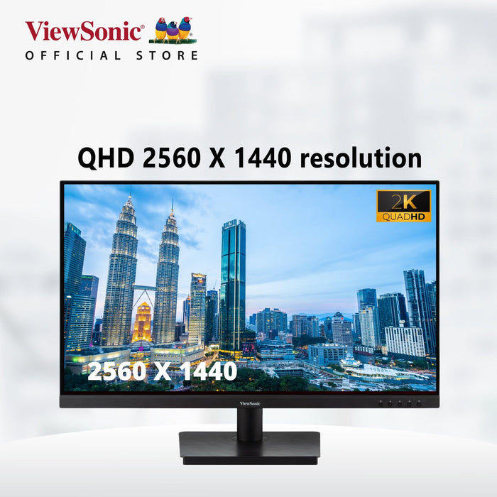 จอมอนิเตอร์ ViewSonic VA3209-2K-MHD 31.5" IPS 2K MHD 75Hz สีดำ - SpeedCom