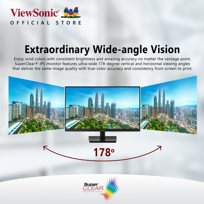 จอมอนิเตอร์ ViewSonic VA3209-2K-MHD 31.5" IPS 2K MHD 75Hz สีดำ - SpeedCom