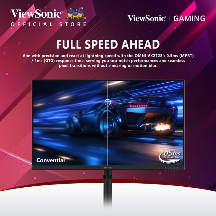 จอมอนิเตอร์ ViewSonic VX2728 27.0" IPS 180Hz สีดำ - SpeedCom