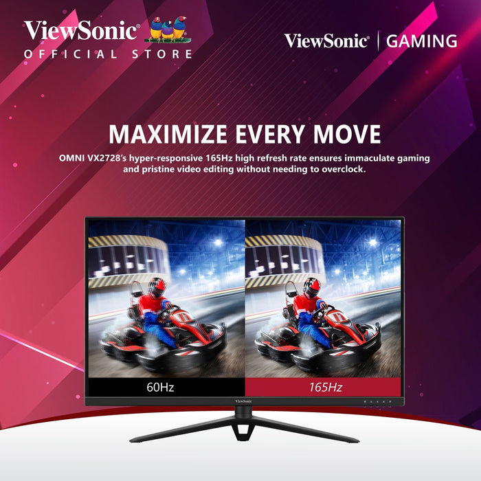 จอมอนิเตอร์ ViewSonic VX2728 27.0" IPS 180Hz สีดำ - SpeedCom