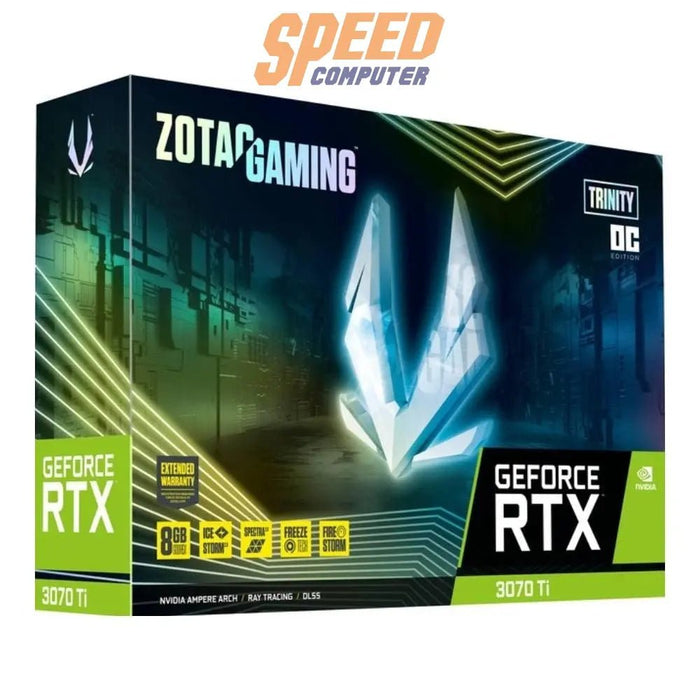 การ์ดจอ ZOTAC GeForce RTX 3070Ti Trinity OC 8GB GDDR6X - SpeedCom