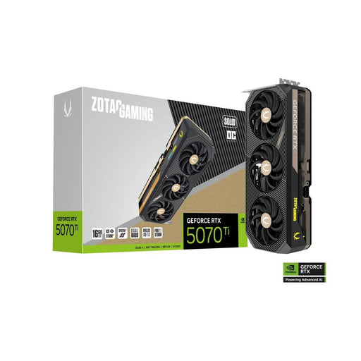 การ์ดจอ ZOTAC GeForce RTX 5070 Ti SOLID OC 16GB GDDR7 - SpeedCom